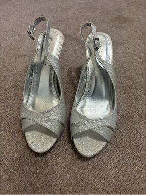 Women's Silver Heels - Size 9